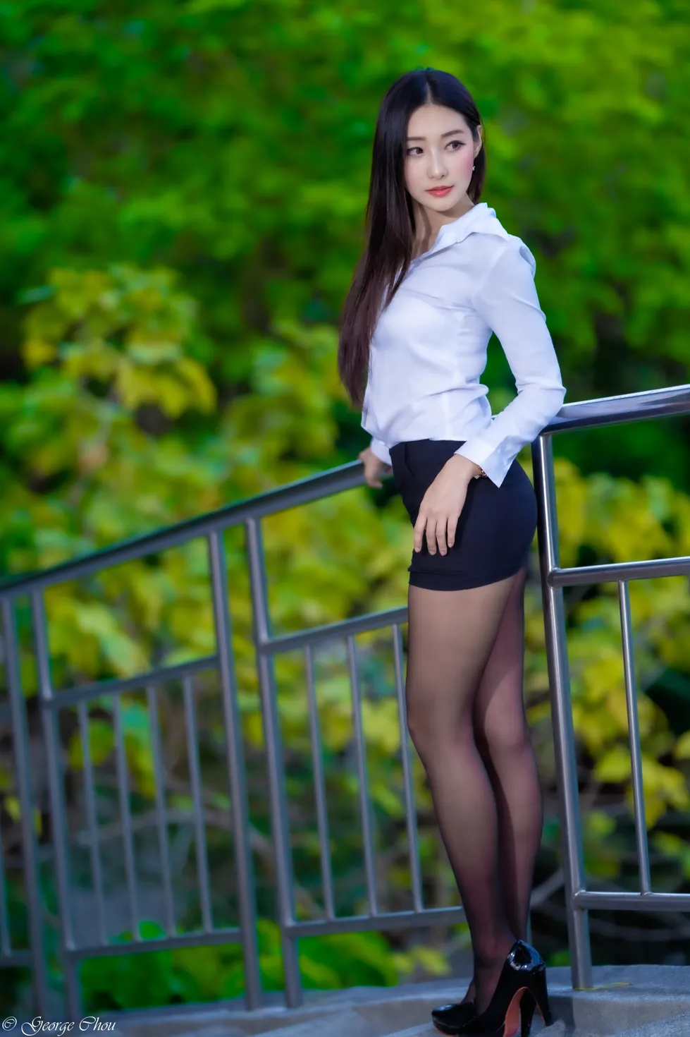 [Mzsock] NO.131 Wu Xiaokui OL black silk high heels beautiful legs street photography#[39P]-18