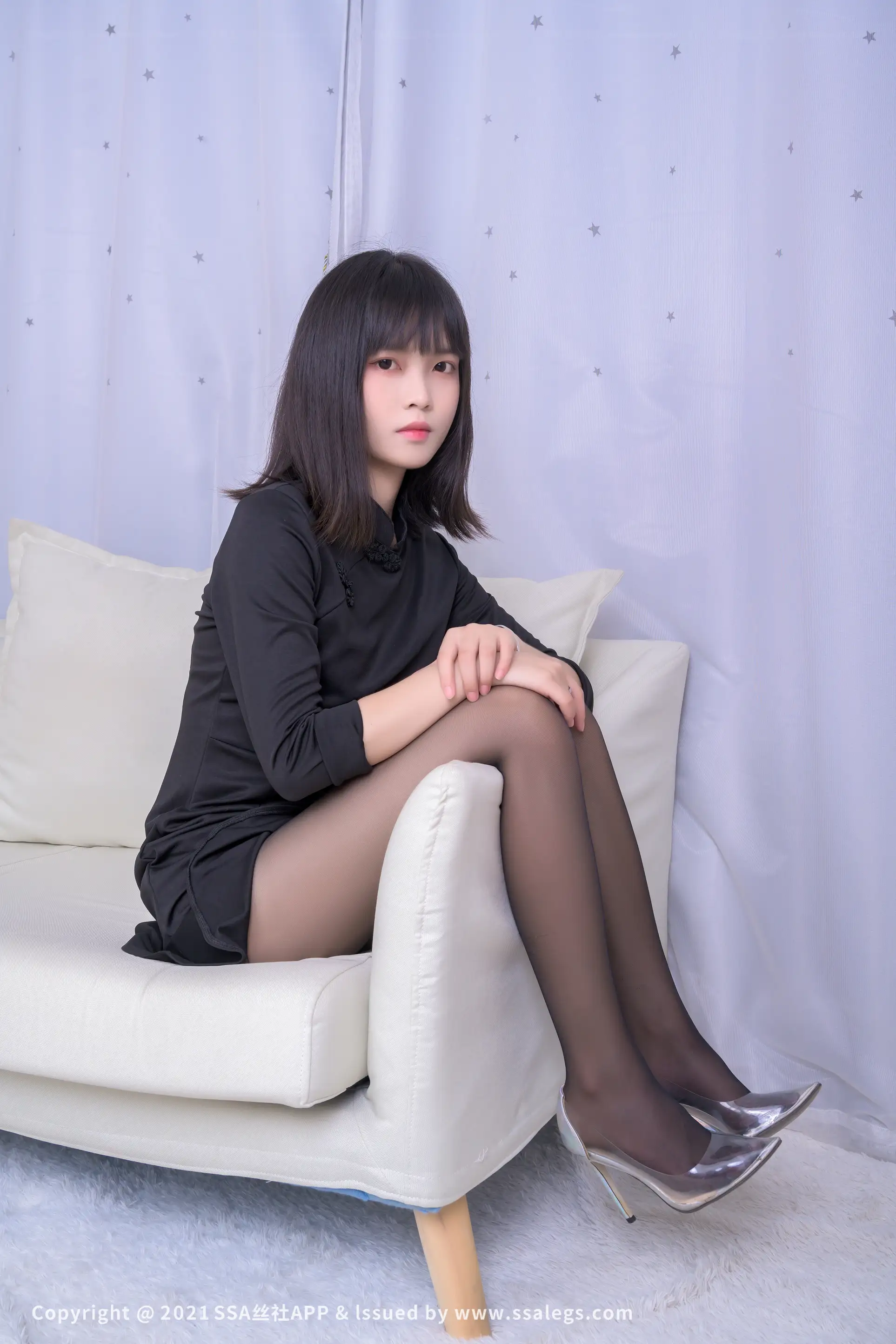 [Mzsock] NO.726 Leg model Dandan’s beautiful legs in black stockings (Part 1) silk club#[119P]-56